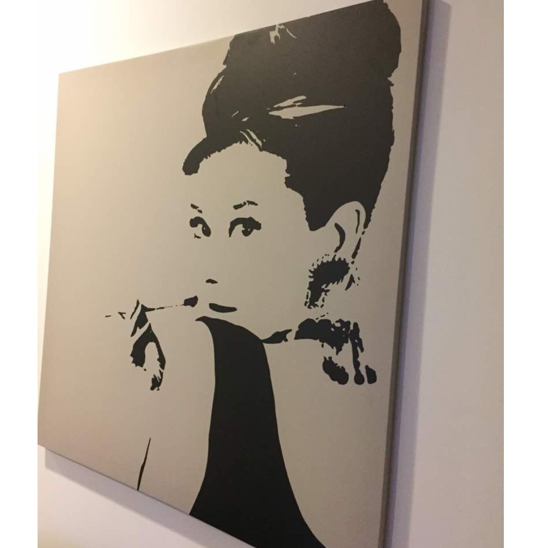 Ikea Audrey Hepburn Canvas Home Furniture Home Decor On Carousell