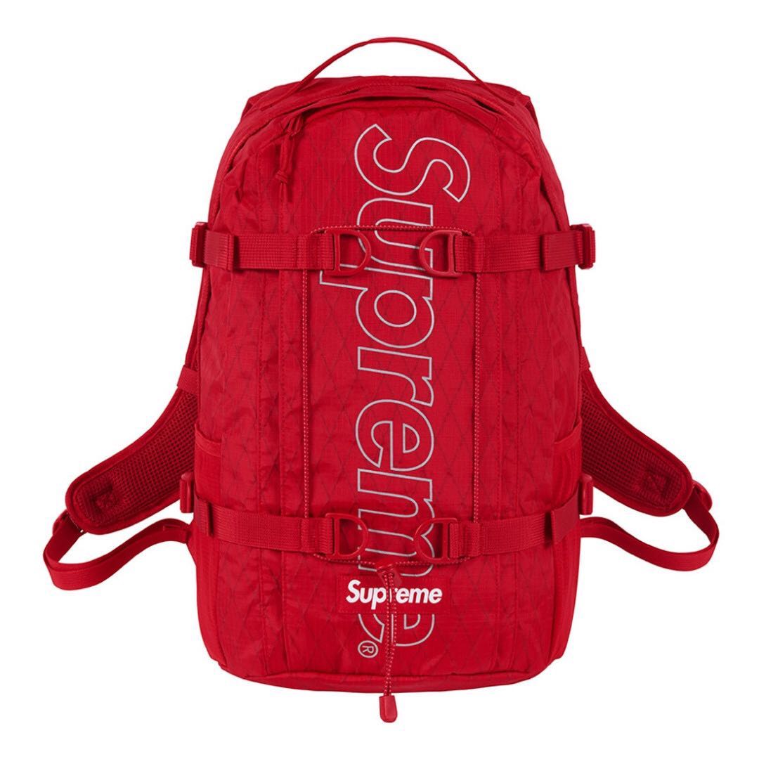 supreme backpack fw18 red
