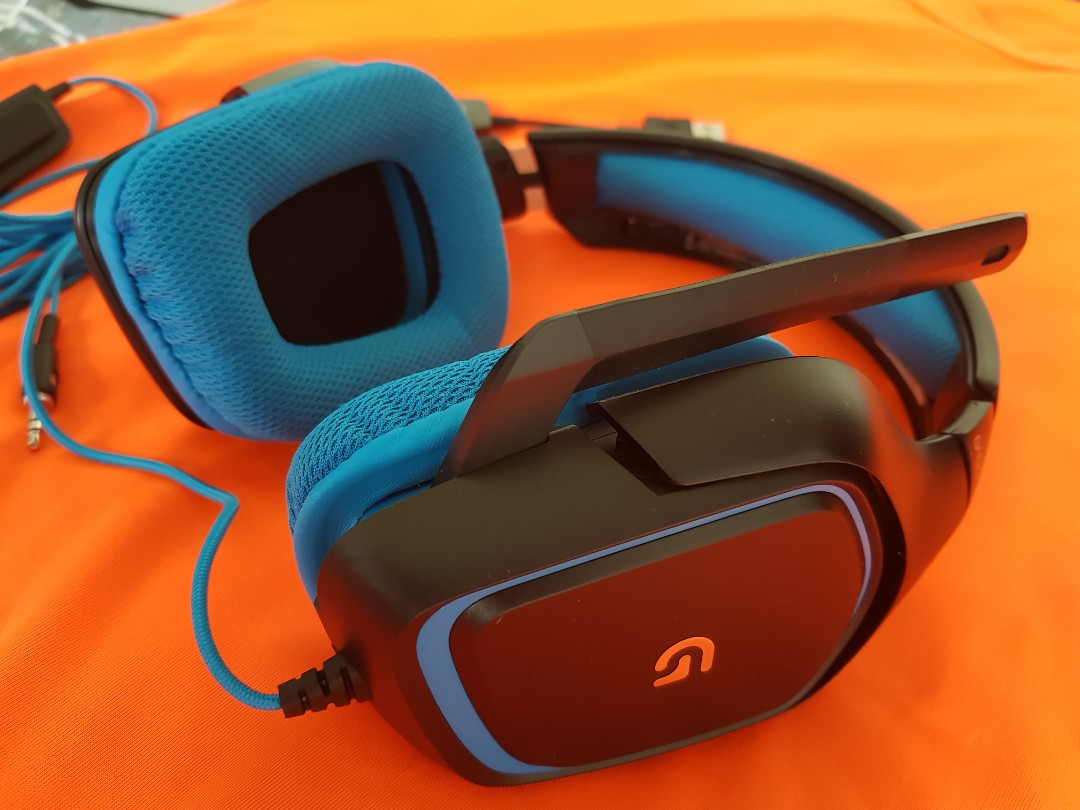 logitech orange headset