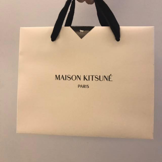 Maison kitsune shopping bag sales
