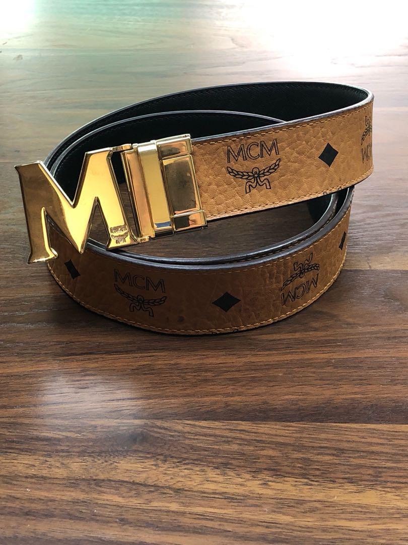 Mcm belt sale mens top