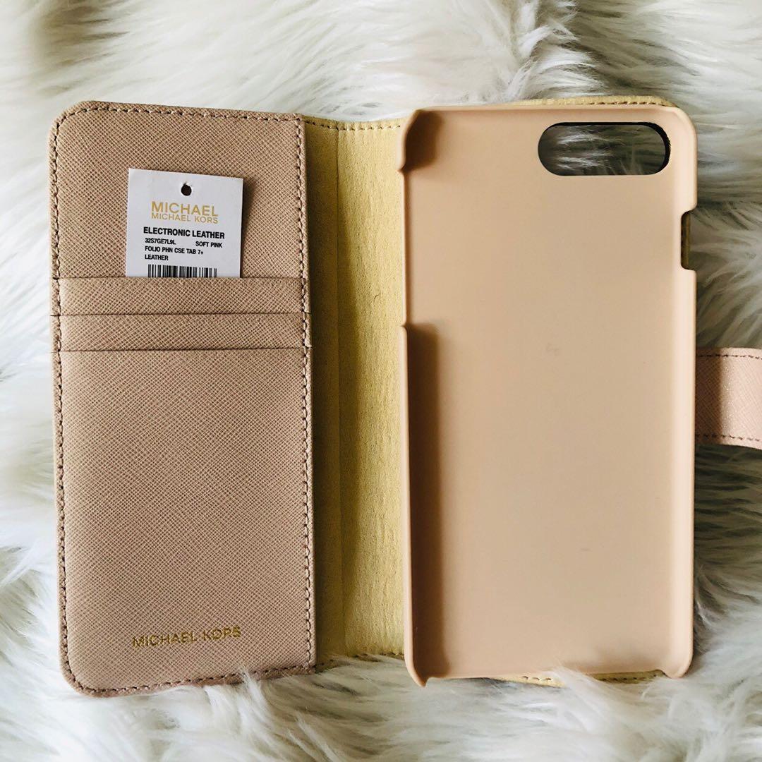 Michael Kors iPhone 8 Plus Leather Case, Mobile Phones & Gadgets, Mobile & Gadget Accessories, Cases & on Carousell