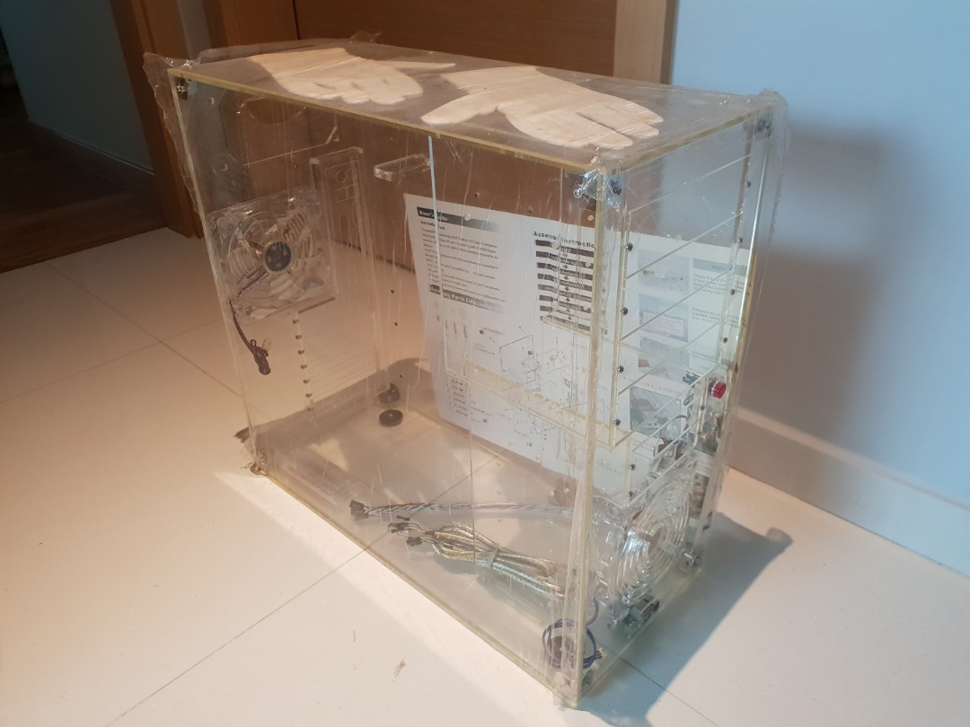 New Transparent Prisma Prime Atx Pc Case Electronics Computer