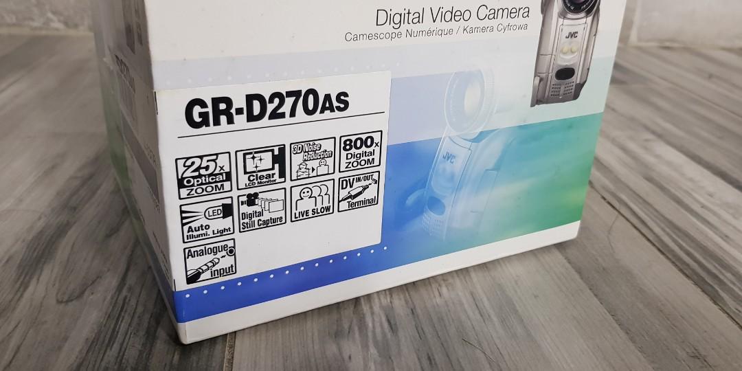 New vintage jvc digital video camera grd270as, Photography, Cameras on