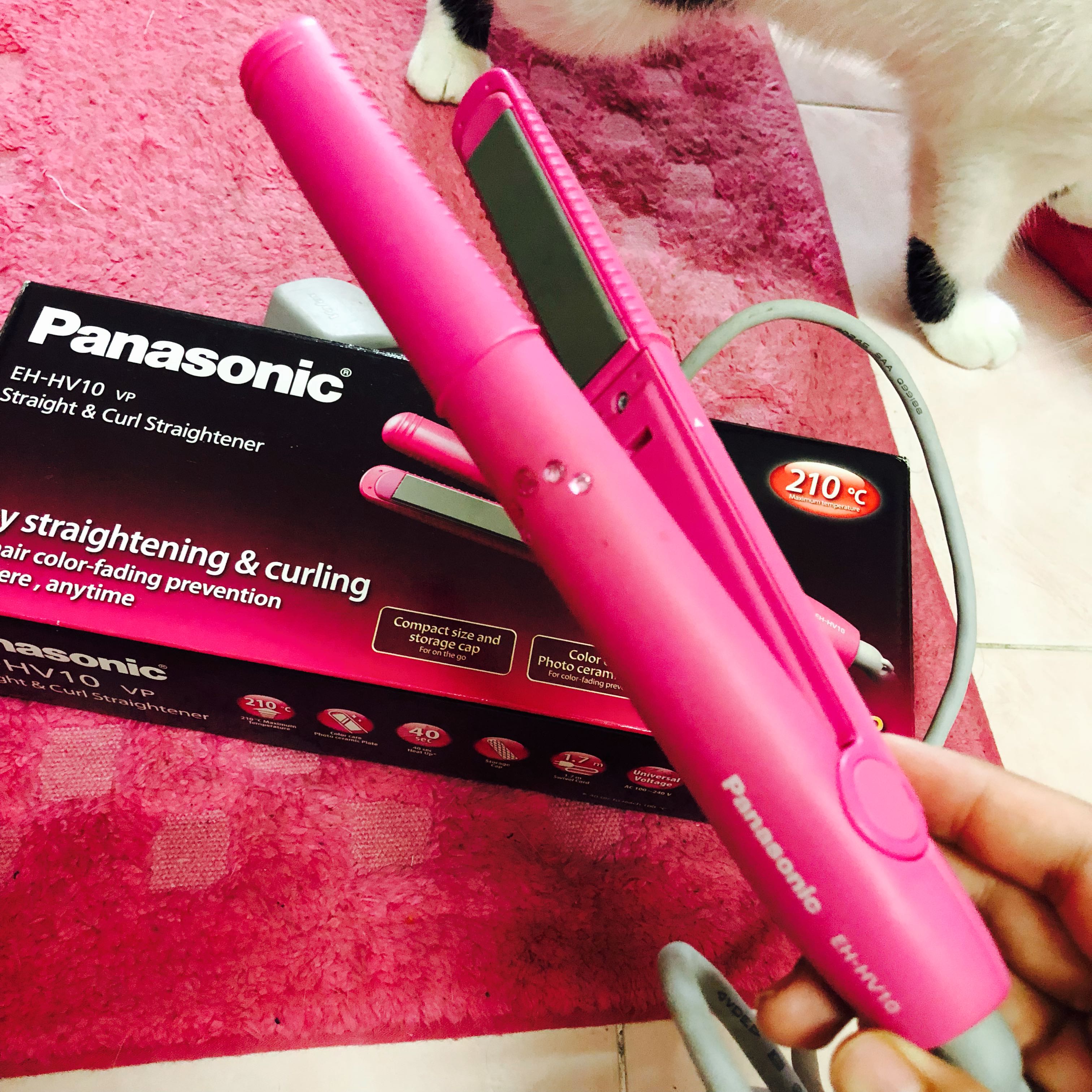 Panasonic Pink Hair Straighteners Iron Health Beauty Hair Care On Carousell