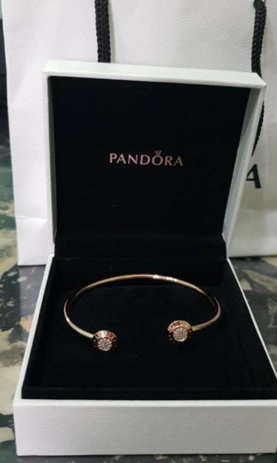 Pandora Rose Signature Open Bangle