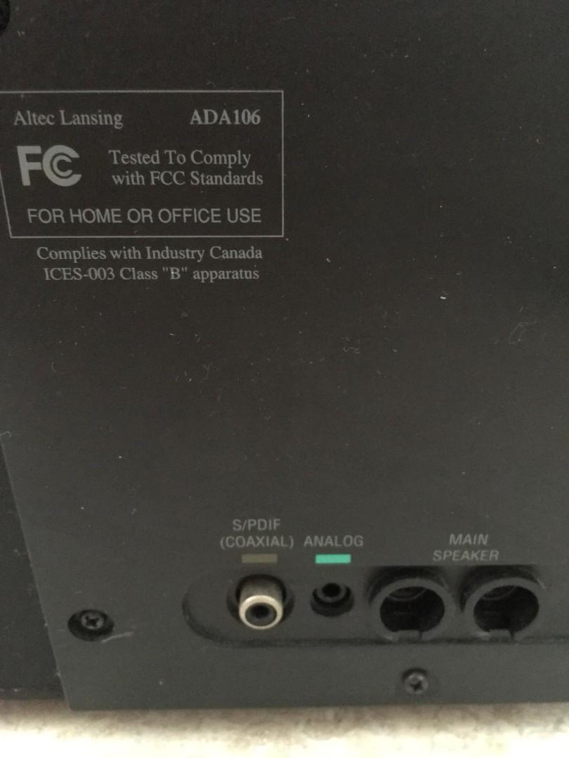 altec lansing ada 106