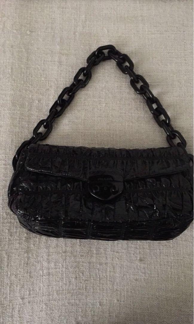 prada patent leather bag