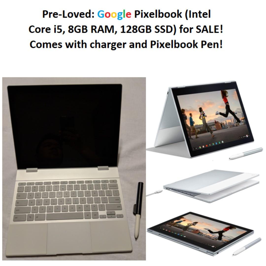 Pre Loved Google Pixelbook Intel Core I5 8gb Ram 128gb Ssd For Sale Comes With Charger And Pixelbook Pen Mobile Phones Tablets Others On Carousell