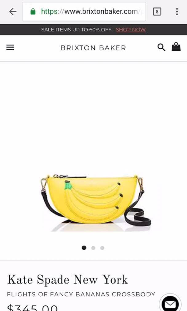 Preloved Kate spade fancy banana crossbody bag