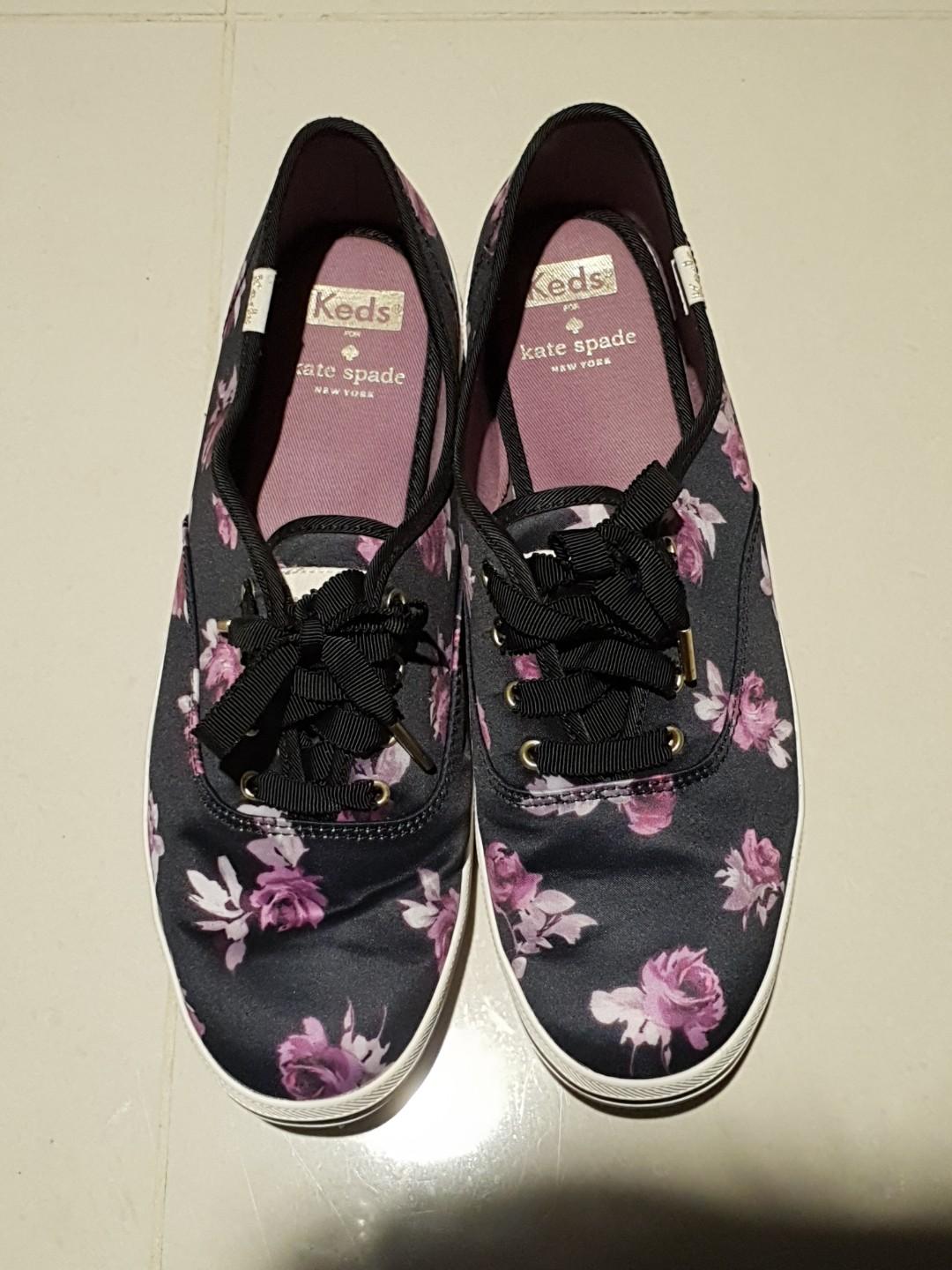 Preloved Keds × kate spade floral sneakers, Women's Fashion, Footwear,  Sneakers on Carousell