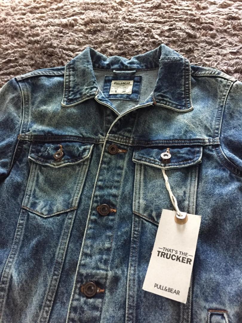 Pull and bear trucker denim jacket top