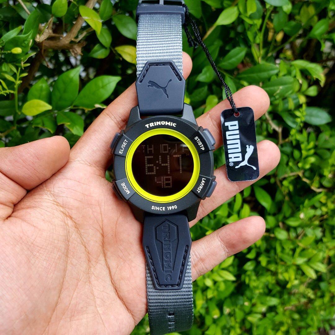 PUMA Unisex PU911271001 Trinomic Black Digital Watch