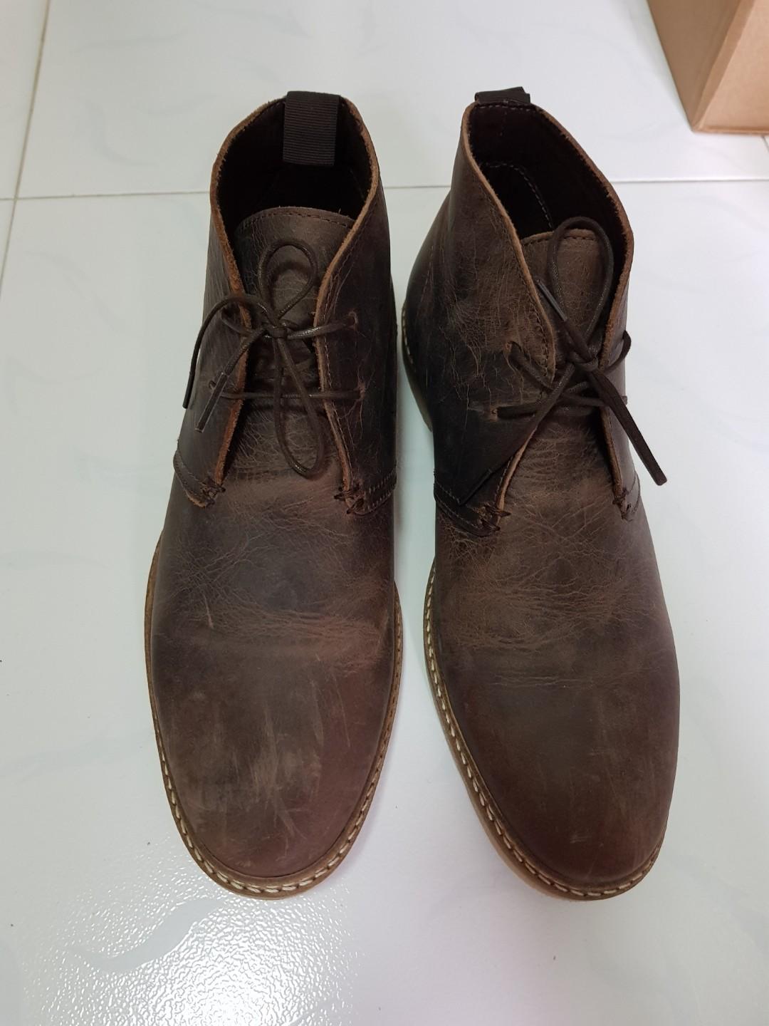 river island leather desert boots