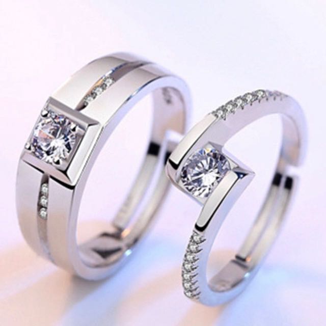 Real silver rings best sale for couples