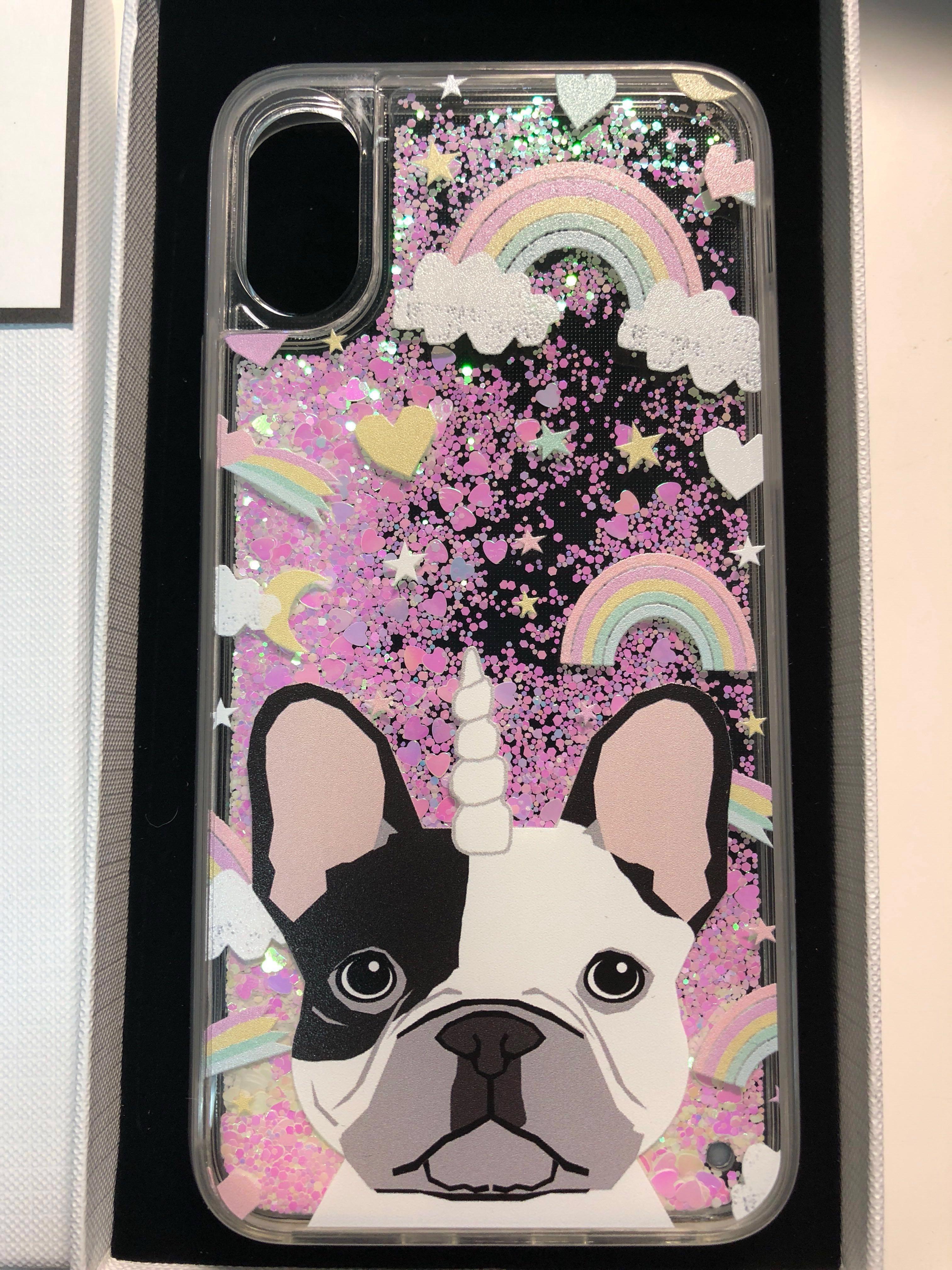 Sale Casetify Unicorn French Bulldog Glitter Iphonex Case