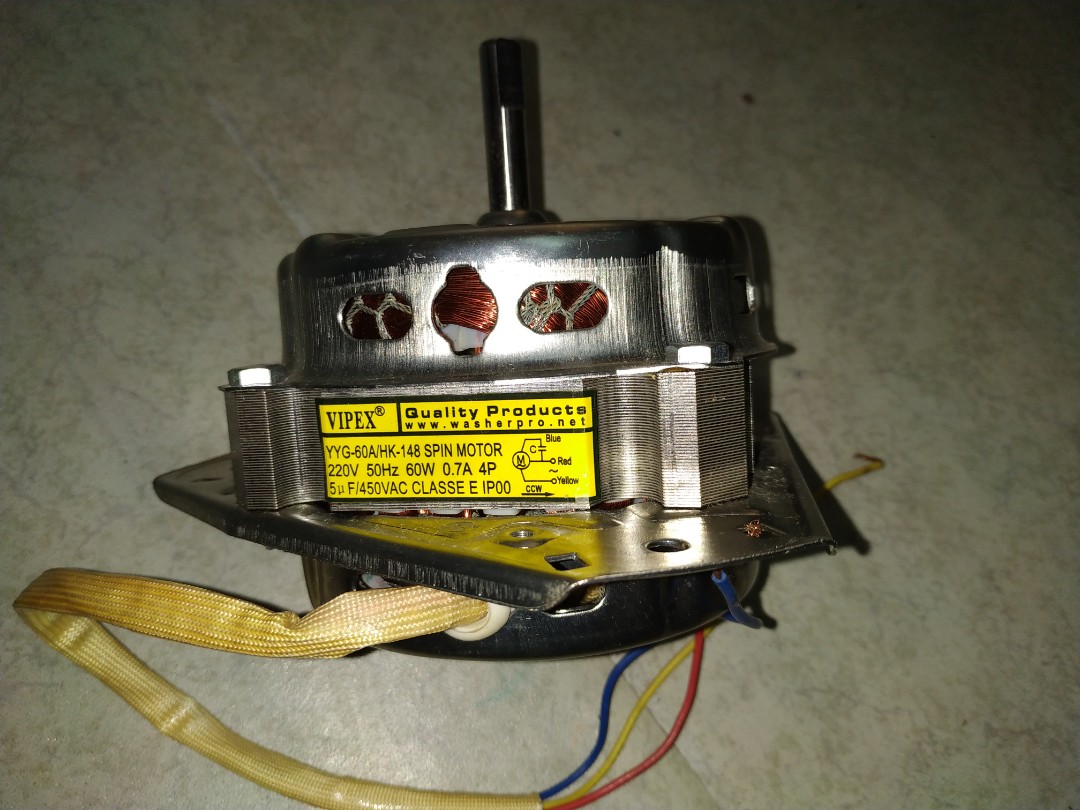 Semi Auto washing machine dryer motor, TV & Home Appliances, Washing