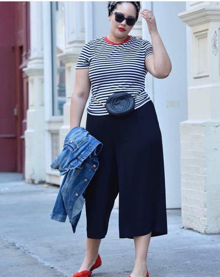 Square pants stripes top