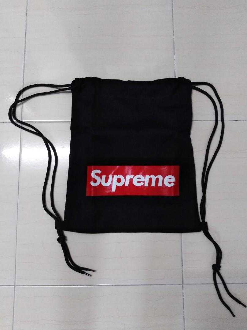 Supreme Drawstring Bag Men s Fashion Bags Sling Bags on Carousell