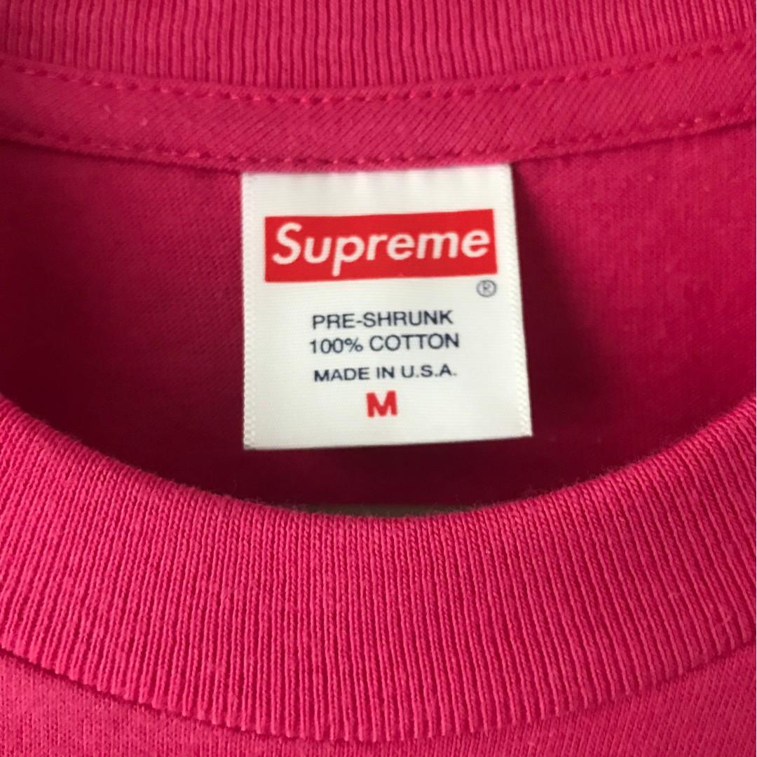 Supreme group outlet tee pink