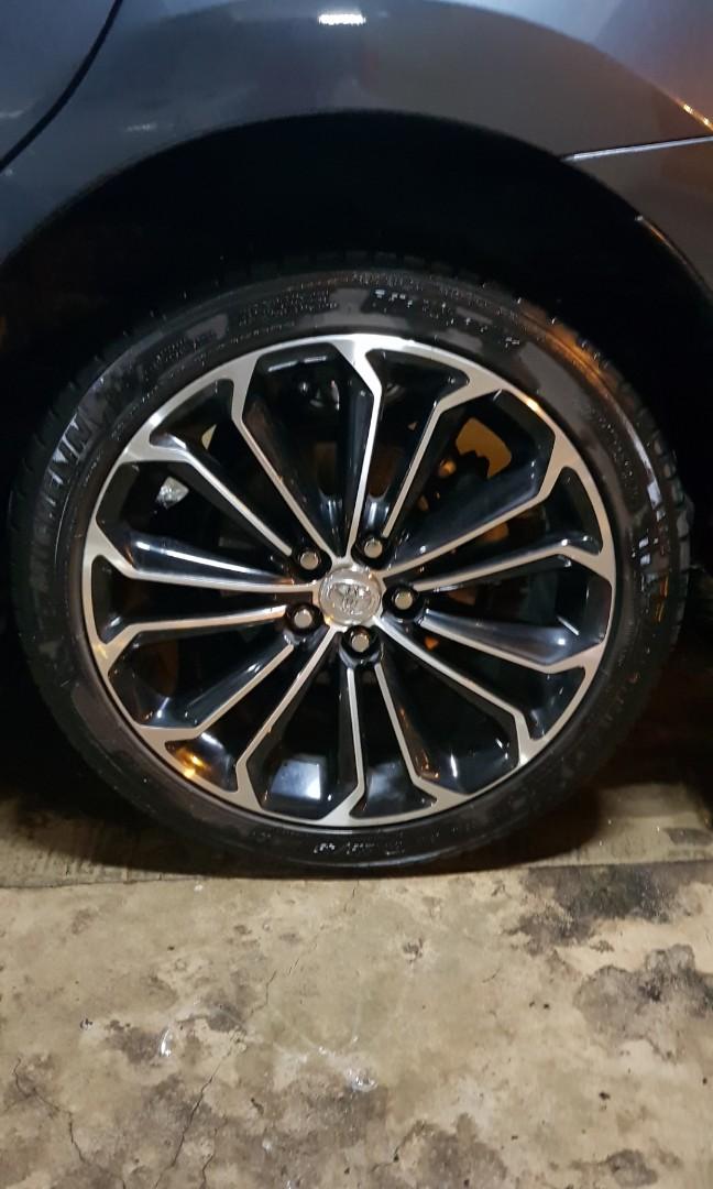 Toyota Altis original 17' rim, Car Accessories, Tyres & Rims on Carousell