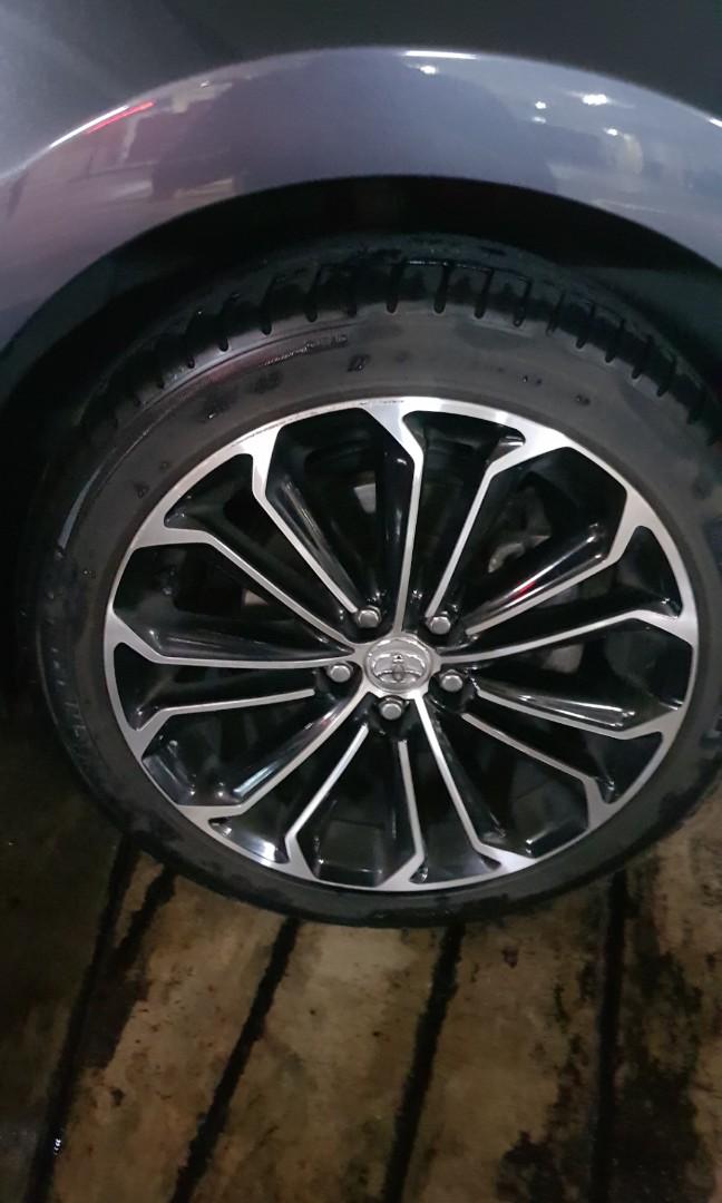 Toyota Altis original 17' rim, Car Accessories, Tyres & Rims on Carousell