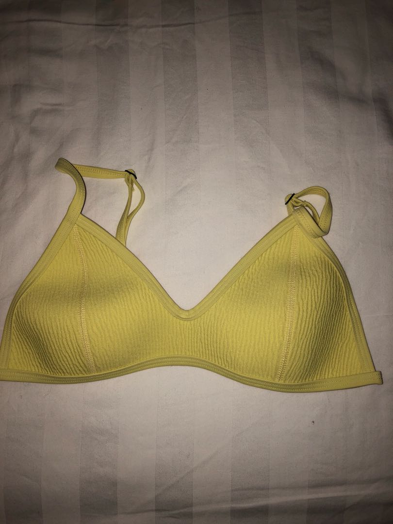 yellow triangl bikini