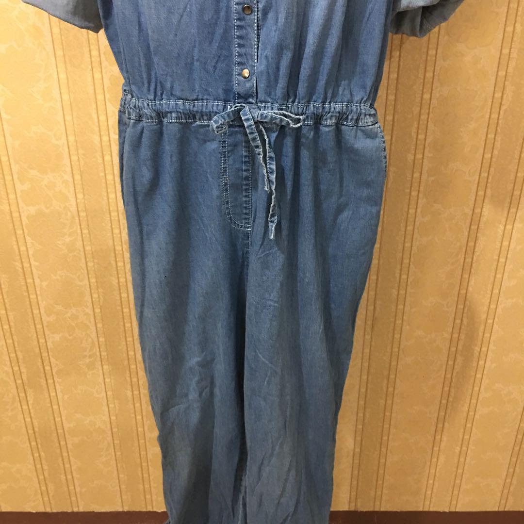 wendy williams denim jumpsuit