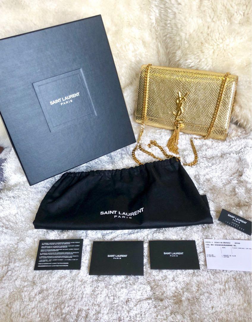 Ysl new arrivals python clutch