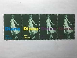 1998 Liberia Princess Diana MNH
