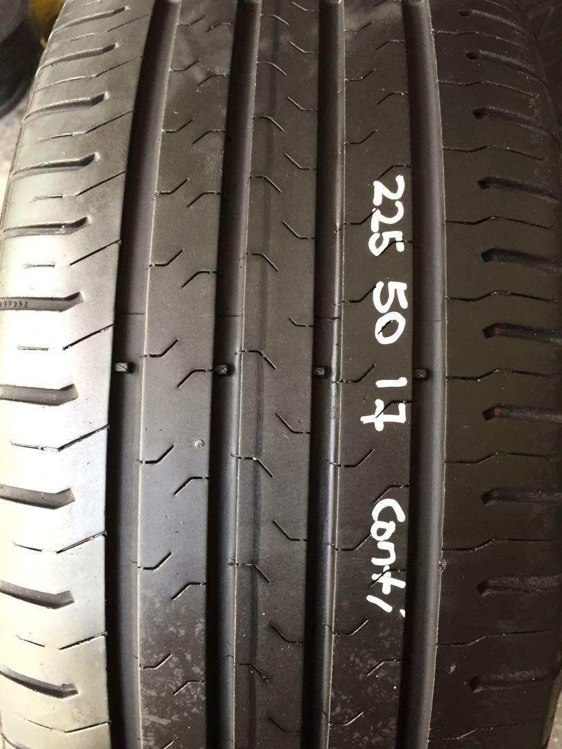 225 50r17 Used Continental Tyres Car Accessories Tyres Rims On Carousell
