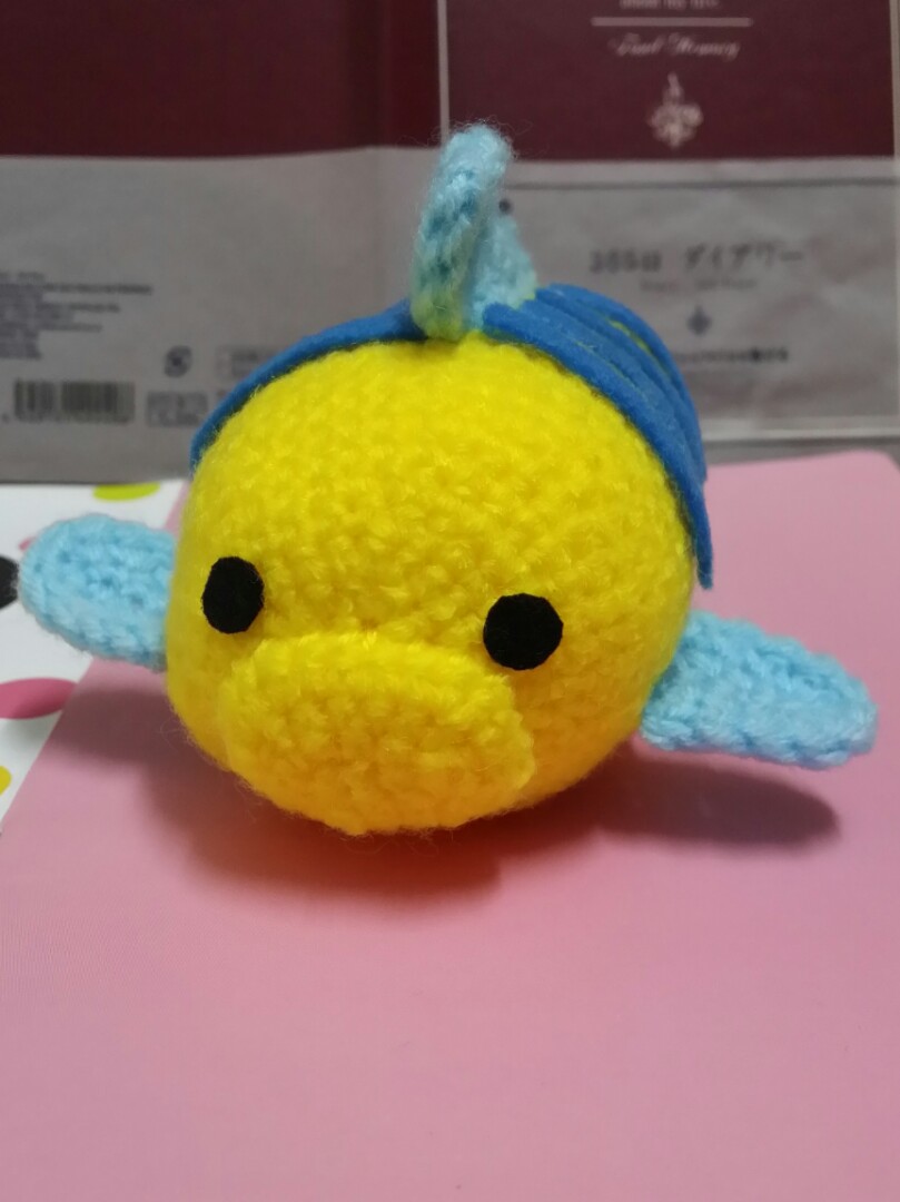 小比目鱼Disney tsum tsum Flounder crochet, 興趣及遊戲, 手作＆自家