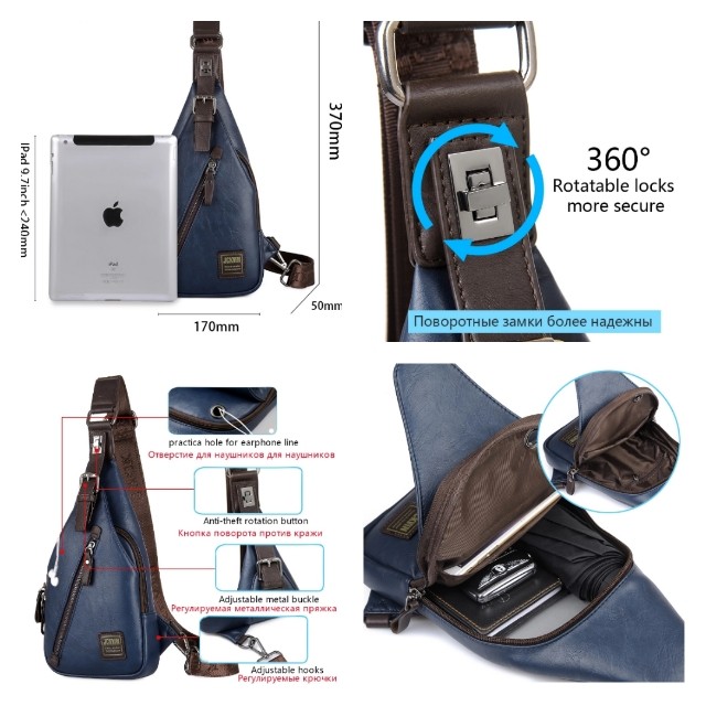 theft proof shoulder bag