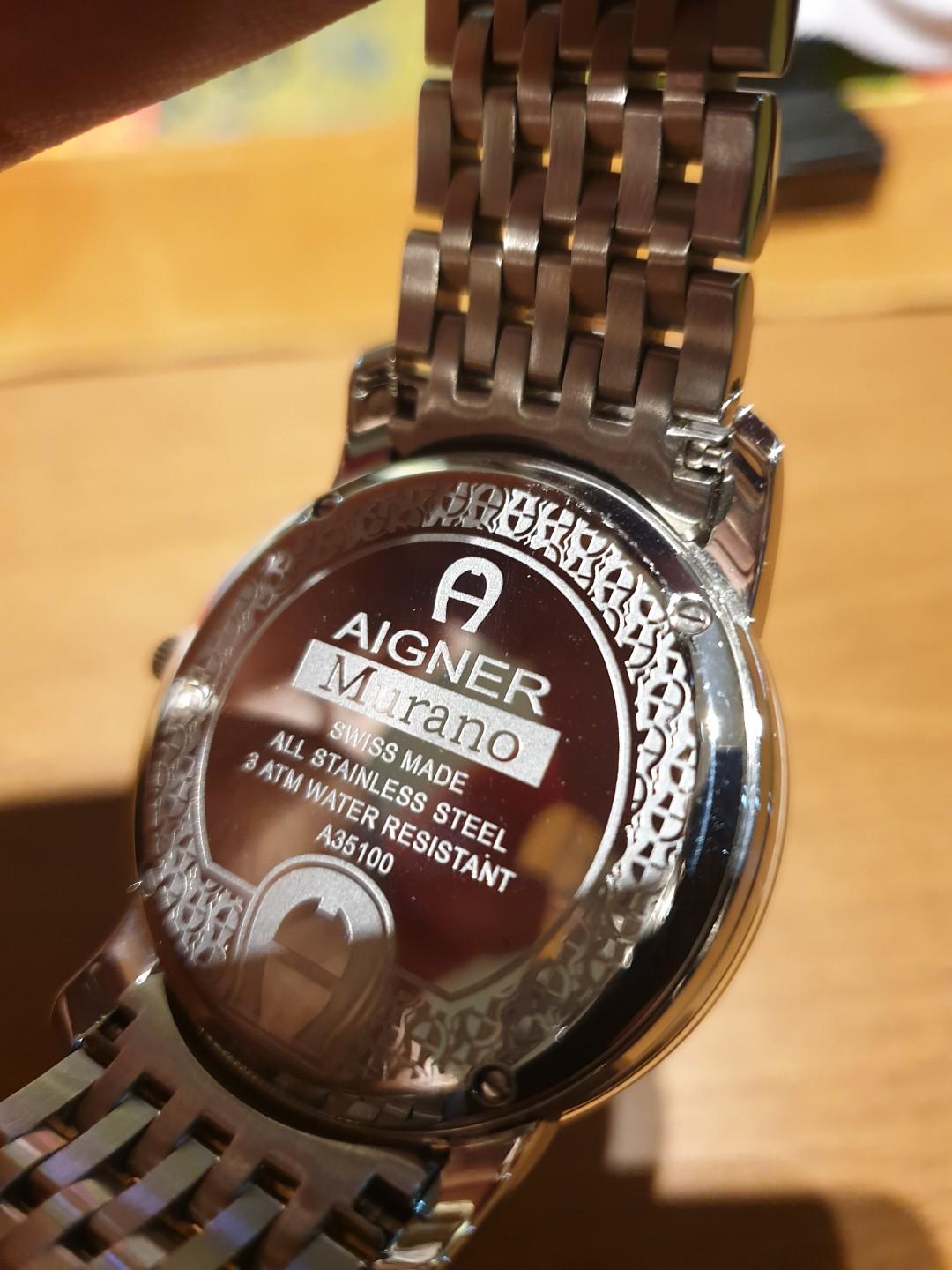 AIGNER MURANO Swiss Made Mens Watch Genuine Authentic
