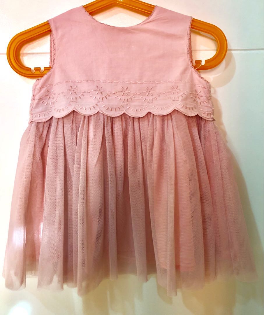 Baby Dress Old Rose Color For 6 9months Up To 21lbs 9 5kg Babies Kids Babies Apparel On Carousell