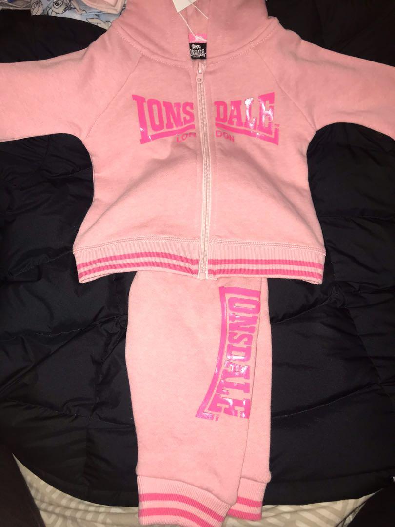 lonsdale baby tracksuit