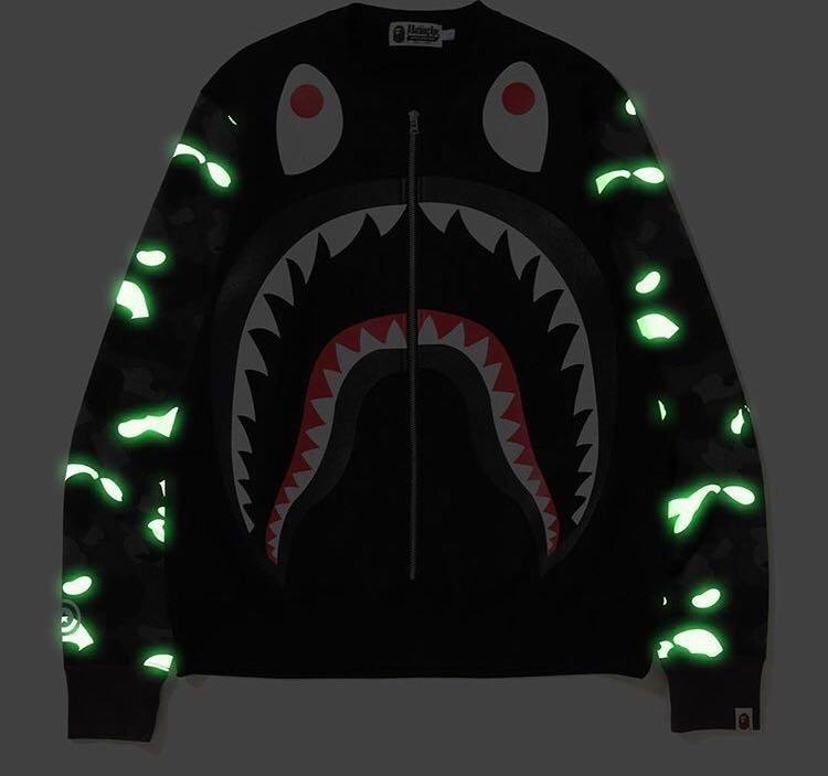 Bape big shark wide crewneck cheap