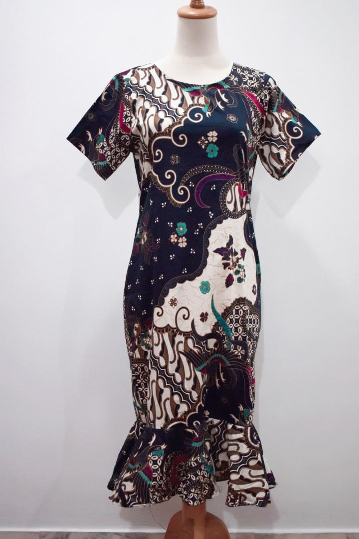 Batik Mermaid Dress (Plus size), Women