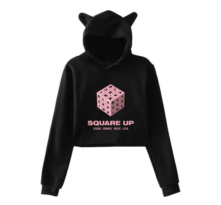 blackpink crop top hoodie