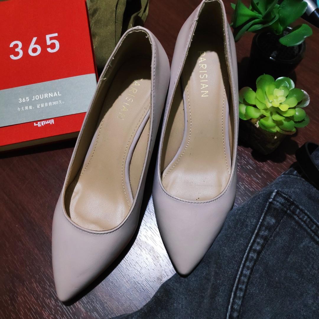 Sale Blush Pink Two Tone Wedge Heels Women S Fashion Shoes Heels On Carousell