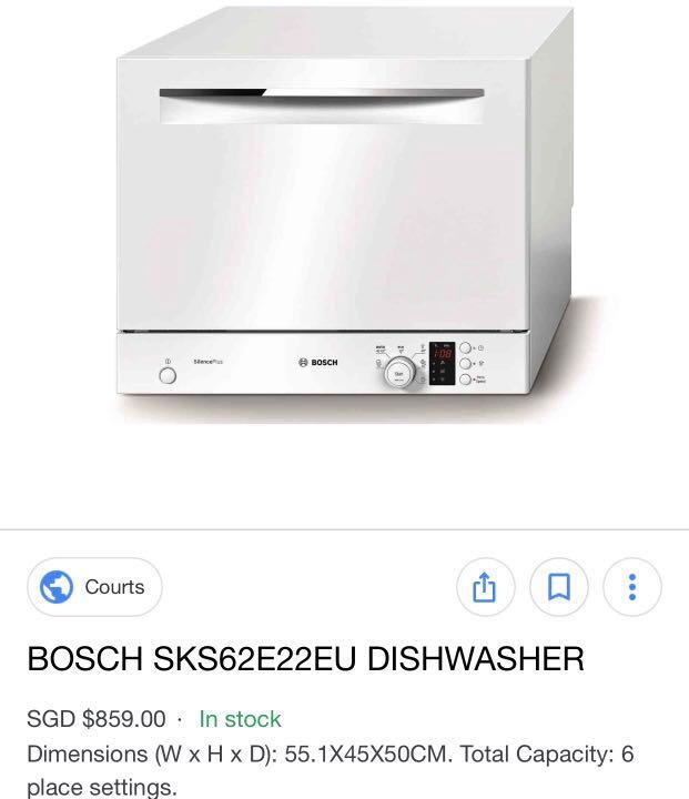 bosch dishwasher in stock