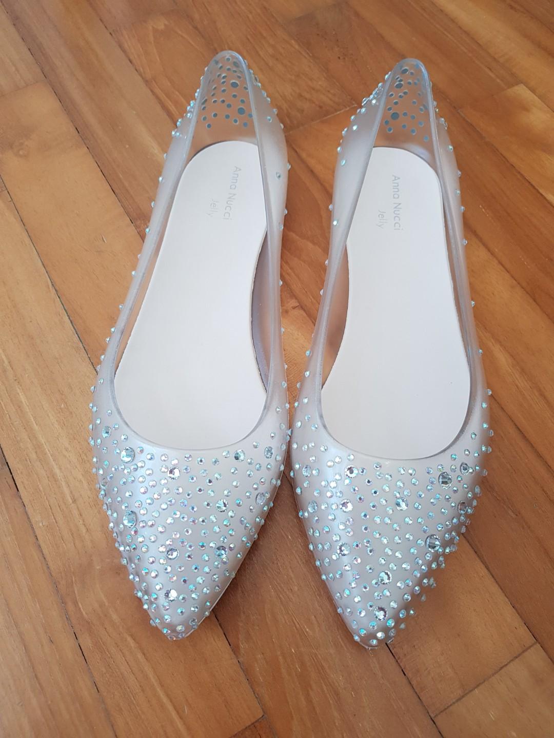 Anna Nucci Crystal Jelly Shoes 