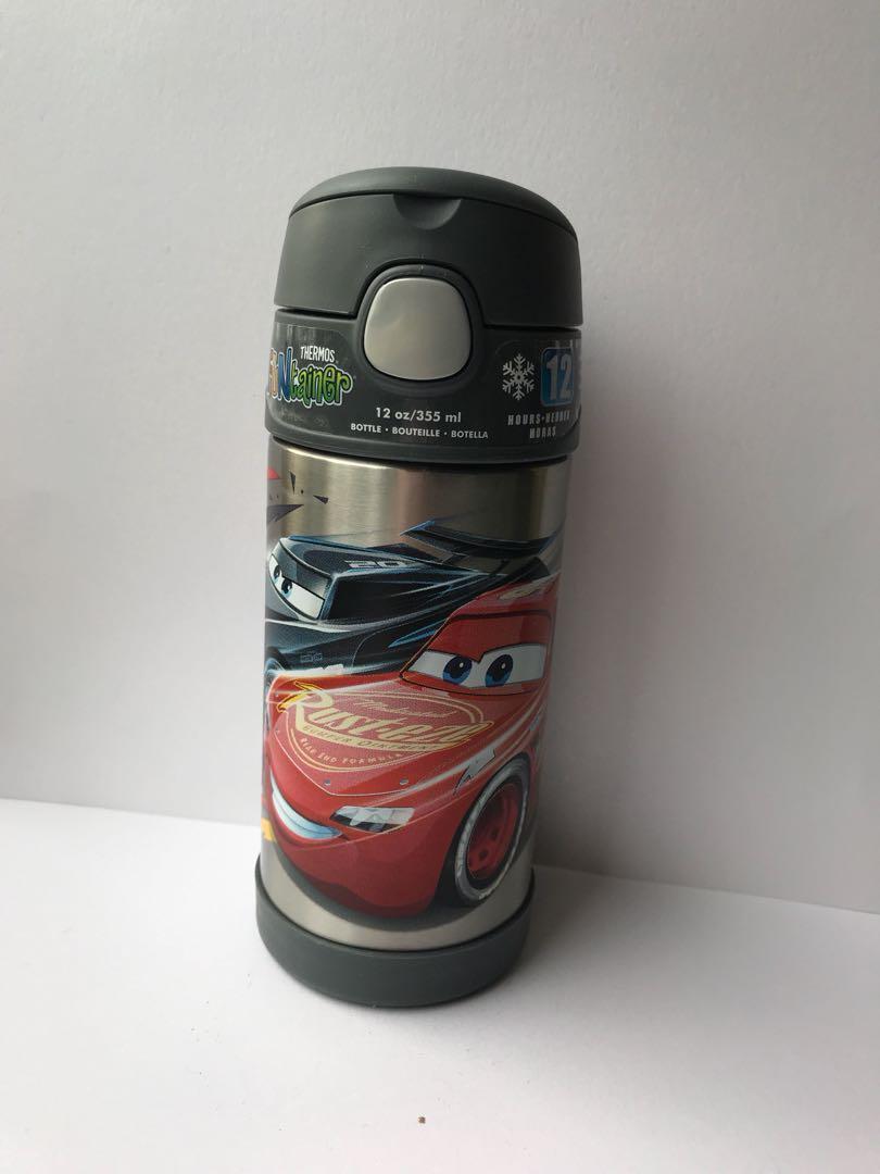 BRAND NEW Thermos Funtainer 12 Ounce Bottle Cars Lightning McQueen