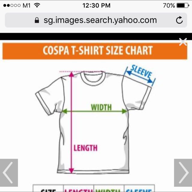Calvin Klein Size Chart T Shirt
