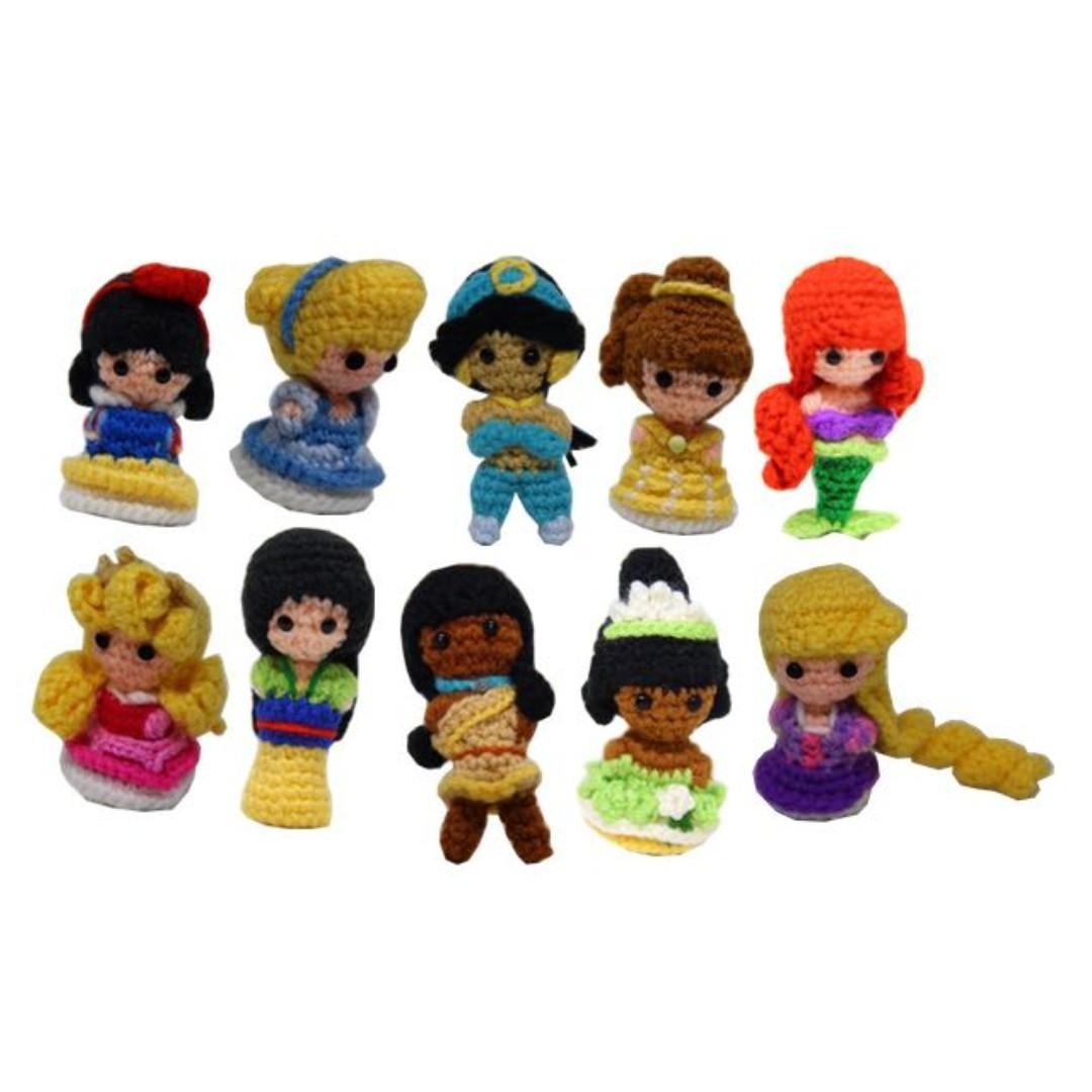 Disney Princess Amigurumi Crochet Snow White Cinderella Jasmine Belle Ariel Aurora Mulan Pocahontas Tiana Rapunzel Design Craft Handmade Craft On Carousell