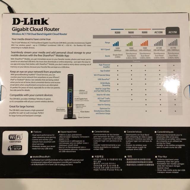 D-Link DIR-865L Router, Computers & Tech, Parts & Accessories ...