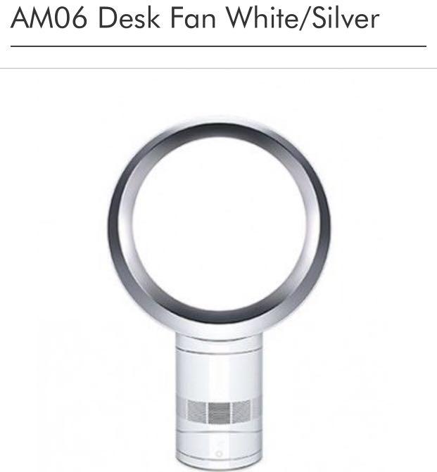 Dyson Bladeless Desk Fan AM06 white, Furniture & Home Living, Lighting