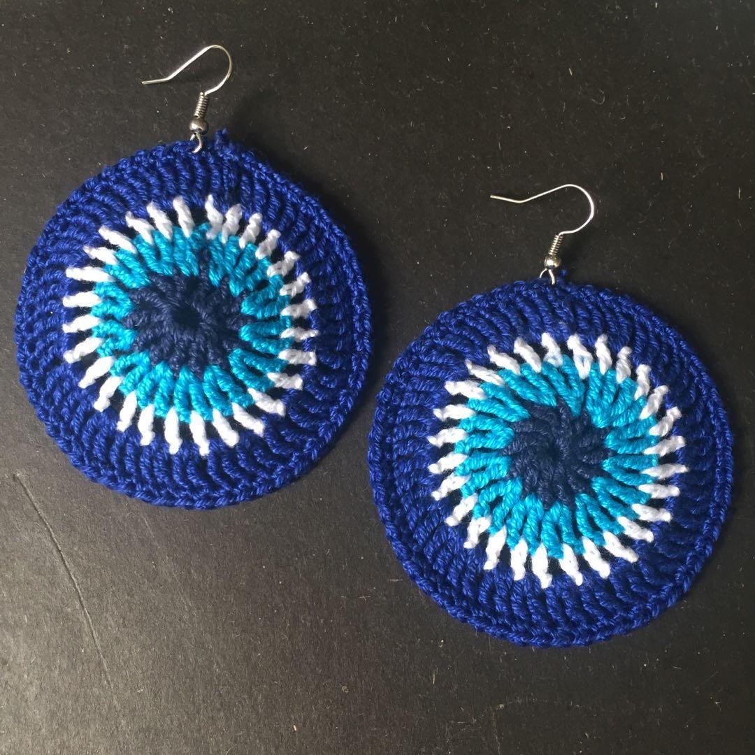 evil eye crochet bag