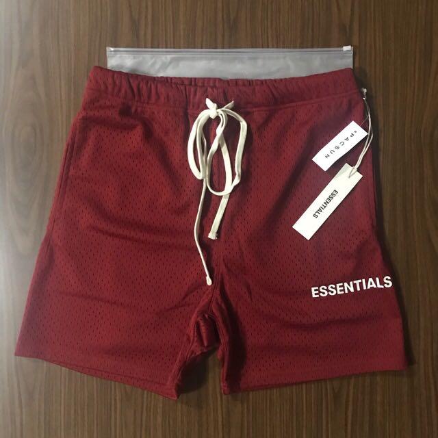 Essentials graphic mesh drawstring shorts outlet
