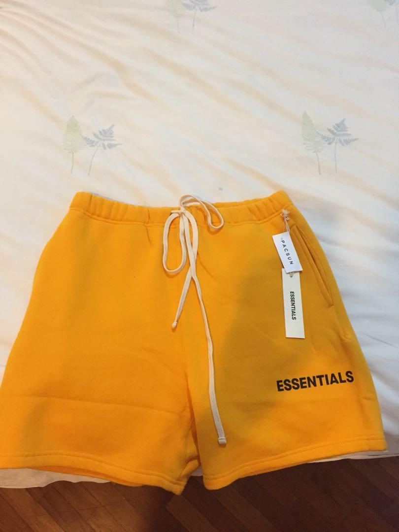 FOG Essentials Shorts Yellow size M Men s Fashion Bottoms